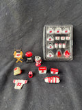 Lot Of Wisconsin Badgers Tiny Figurines/ Accessories