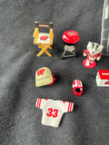 Lot Of Wisconsin Badgers Tiny Figurines/ Accessories