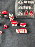 Lot Of Wisconsin Badgers Tiny Figurines/ Accessories