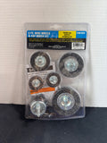 Harbor Freight Tools 6 Piece Wire Wheel & Cup Brush Set