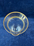 Set Of 5 Gold Trim Iced Tea Glasses