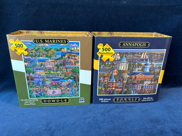 Pair Of Dowdle Puzzles 500 Pieces