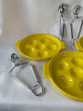 Rubel L'Escargot Service For 4 Ceramic Dishes & Accessories W/ Box