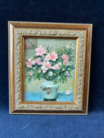 Pair Of Textured Floral Prints By Marcel Dyf