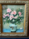 Pair Of Textured Floral Prints By Marcel Dyf