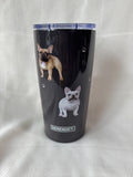 Serengeti Gray French Bulldog Tumbler