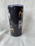 Serengeti Gray French Bulldog Tumbler