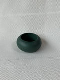 Set Of 6 Green Wooden Napkin Rings