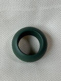 Set Of 6 Green Wooden Napkin Rings