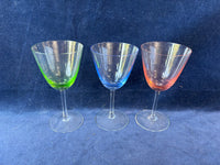 Set Of 3 Colored Glasses