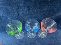 Set Of 3 Colored Glasses