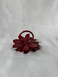 Set Of 6 Enamel Metal Daisy Napkin Rings