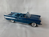 Danbury Mint 1957 Chevrolet Bel Air Blue Convertible