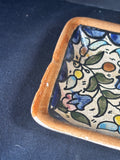 Floral Pottery Trinket Dish *Read Description*