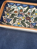 Floral Pottery Trinket Dish *Read Description*
