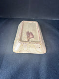 Floral Pottery Trinket Dish *Read Description*