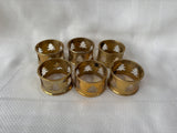 Set Of 6 Brass Christmas’s Tree Napkin Rings *Read Description* (2 Sets Available, Priced Individually)