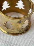 Set Of 6 Brass Christmas’s Tree Napkin Rings *Read Description* (2 Sets Available, Priced Individually)