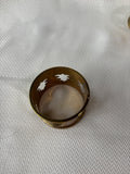Set Of 6 Brass Christmas’s Tree Napkin Rings *Read Description* (2 Sets Available, Priced Individually)