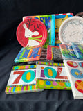 Mixed Disposable Partyware Lot – Plates Napkins Utensils