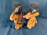 Lot Of 2 Wooden Native American Dolls