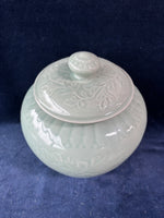Chinoiserie Celadon Ginger Jar Vase