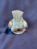 Green Ceramic Bird Figurine Tea Light Holder