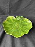 Lotus 2000 Green Ceramic Lily Pad Trinket Dish *Read Description*