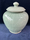 Chinoiserie Celadon Ginger Jar Vase