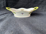 7420 VR Herend Hungary Queen Victoria Small Oval Handled Dish Hand Painted