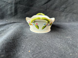 7420 VR Herend Hungary Queen Victoria Small Oval Handled Dish Hand Painted
