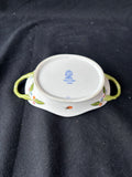 7420 VR Herend Hungary Queen Victoria Small Oval Handled Dish Hand Painted