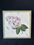 Lot Of 2 Wooden Natures Impressions Floral Wall Plaques
