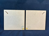 Lot Of 2 Wooden Natures Impressions Floral Wall Plaques