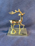 Set Of 4 Brass Reindeer Christmas Stocking Holders *Read Description*