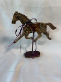 Hand-Painted Horse On Stand Figurine