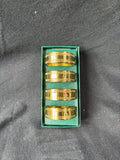 Virginia Metalcrafters Solid Brass Napkin Rings Set Of 4 (A)