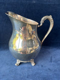 FB Rogers Silver Co Footed Lipped Water Pitcher with Ice Catcher