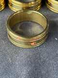 Virginia Metalcrafters Solid Brass Napkin Rings Set Of 4 (A)