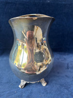 FB Rogers Silver Co Footed Lipped Water Pitcher with Ice Catcher