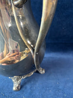 FB Rogers Silver Co Footed Lipped Water Pitcher with Ice Catcher