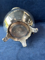 FB Rogers Silver Co Footed Lipped Water Pitcher with Ice Catcher
