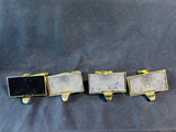 Set Of 4 'NOEL' Brass Christmas Stocking Holders