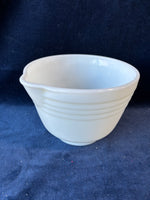 Pyrex Hamilton Beach Milk Glass Ribbed Mixing Bowl With Sprout