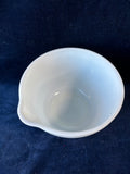 Pyrex Hamilton Beach Milk Glass Ribbed Mixing Bowl With Sprout