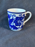 Set Of 5 Bombay Asian Garden Blue And White Chinoiserie Mugs *Read Description*
