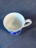 Set Of 5 Bombay Asian Garden Blue And White Chinoiserie Mugs *Read Description*