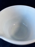 Pyrex Hamilton Beach Milk Glass Ribbed Mixing Bowl With Sprout