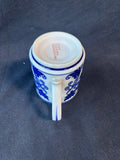 Set Of 5 Bombay Asian Garden Blue And White Chinoiserie Mugs *Read Description*