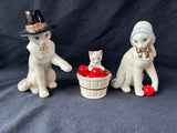 Lenox Feline Pilgrim Family Set Of 3 (GGG)